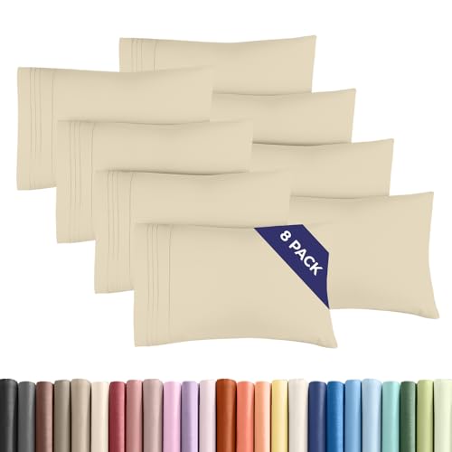 Standard Pillow Cases Set of 8 (8 Count)