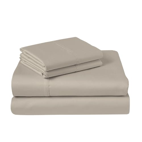 100% Cotton Sheets Set RV King 400 Thread Count Simply Taupe