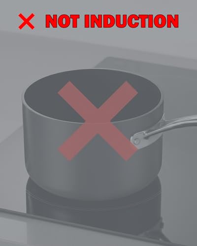 1 Quart Hard Anodized Nonstick Saucepan with Glass Lid