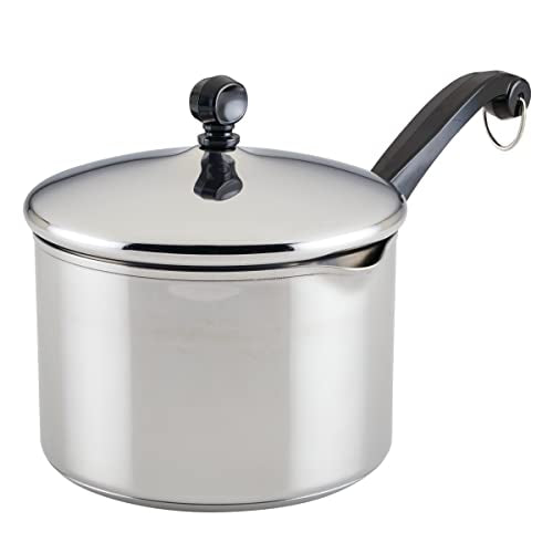 Classic Series Stainless Steel Straining Sauce Pan with Lid