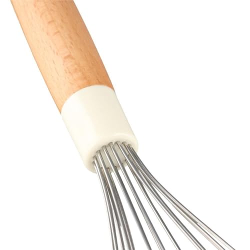 Egg Beater Whisk Kitchen Manual Egg Beater Handheld Milk Frother Wooden Handle Foam Machine Baking Coffee Blender Kitchen Whisk