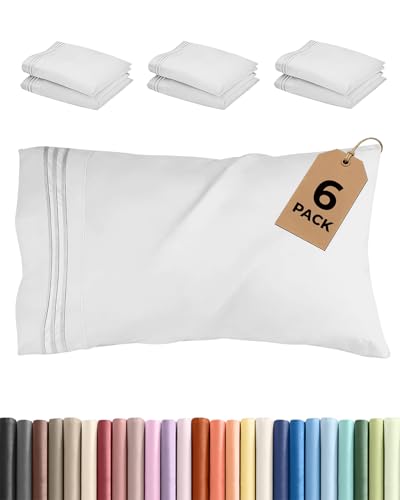 King Standard Pillow Cases Set of 6 (6 Count)