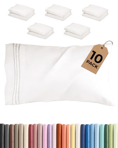 Queen Pillow Cases Set of 10 (10 Count)