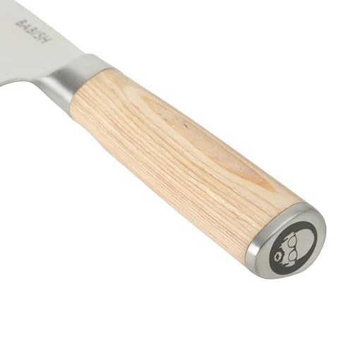 14 Piece Full Tang Forged Light Pakka Wood Kitchen Knife Set