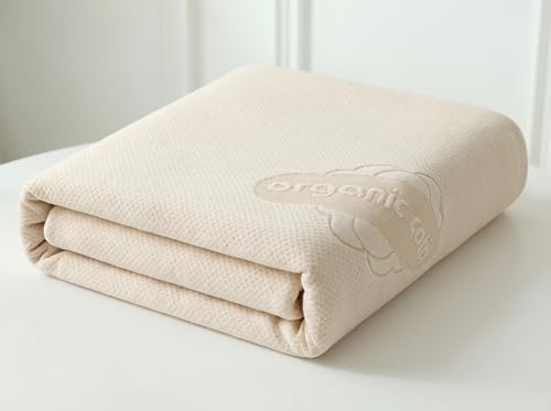 Deluxe Waterproof Organic Cotton Mattress Protector Full Size