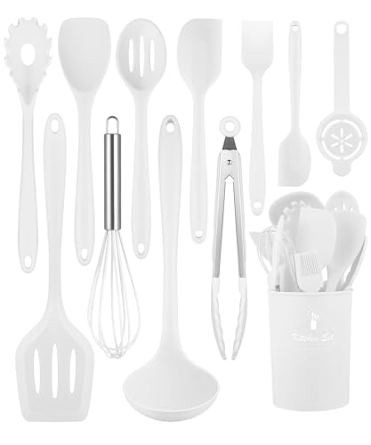 White Kitchen Utensils Set (12 Count)