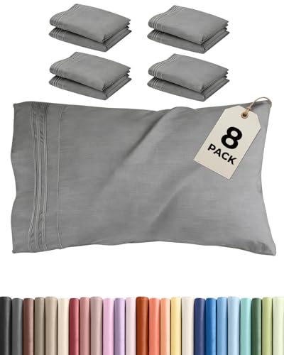 Queen Pillow Cases Set of 8 (8 Count)