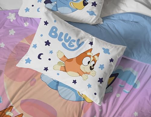 Bluey Bingo Full Comforter Set 7 Piece Kids Bedding for Girls