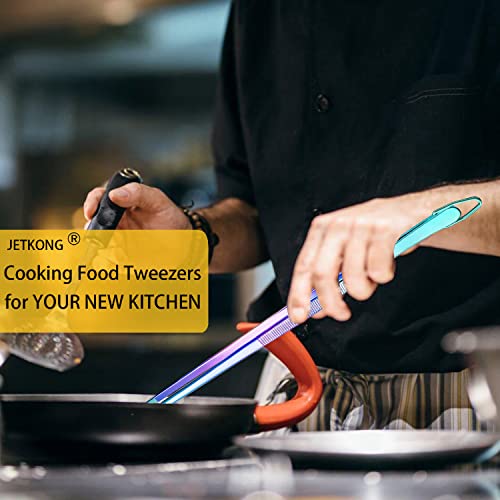2 Pcs 12 Inch Culinary Tweezers Food Tweezers Kitchen Tweezer Tongs for Cooking (2 Count)