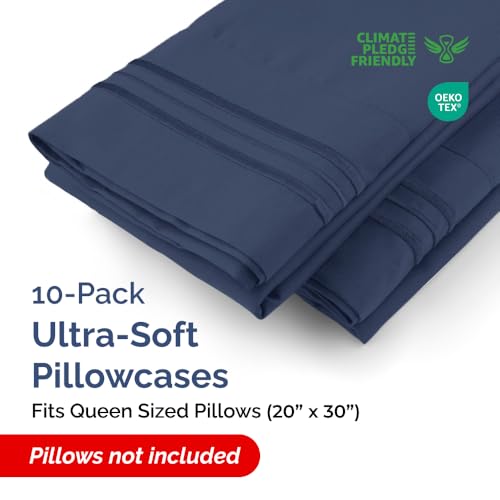 Queen Pillow Cases Set of 10 (10 Count)