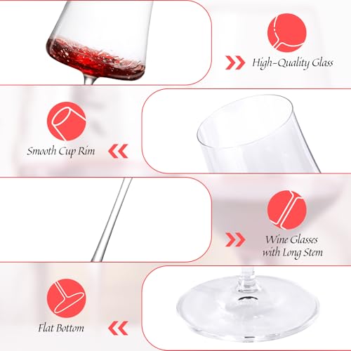 Crystal Red Wine Glasses Set of 2 (2 Count)