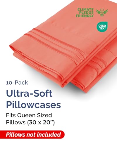 Queen Pillow Cases Set of 10 (10 Count)