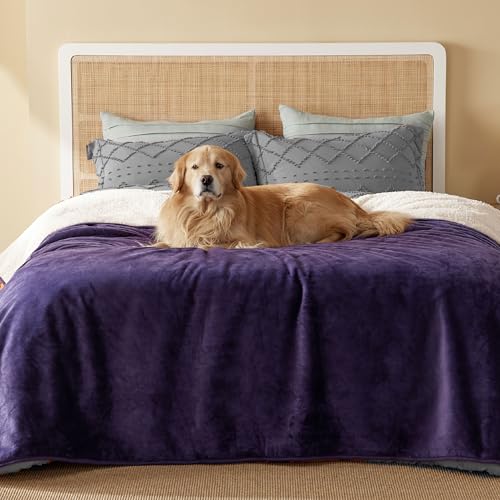 Waterproof Blanket for Bed Soft Sherpa Fleece Throw