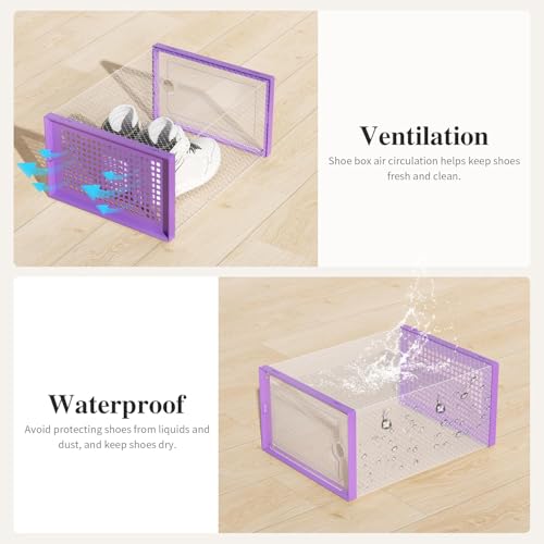 X Large Shoe Storage Boxes 12 Pack (12 Count)