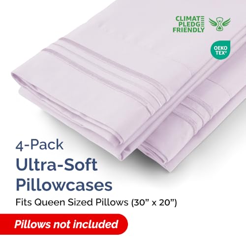Queen Pillow Cases Set of 4 (4 Count)
