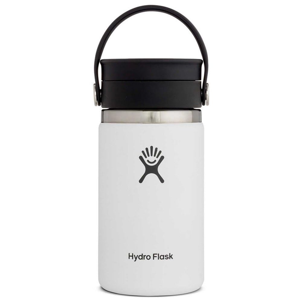 12 oz Wide Mouth Bottle with Flex Sip Lid White