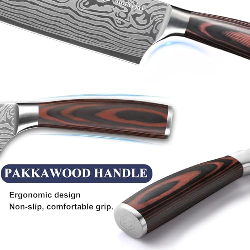 Kitchen Knife Set 3 Piece Chef Knife Set Professional High Carbon Stainless Steel (3 Count)