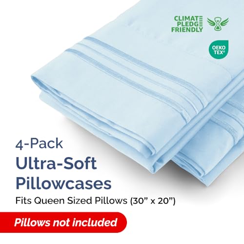 Queen Pillow Cases Set of 4 (4 Count)