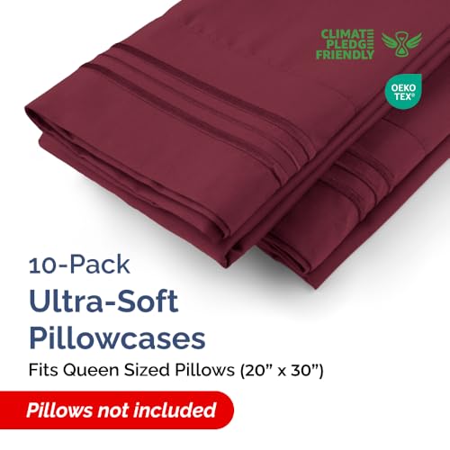 Queen Pillow Cases Set of 10 (10 Count)