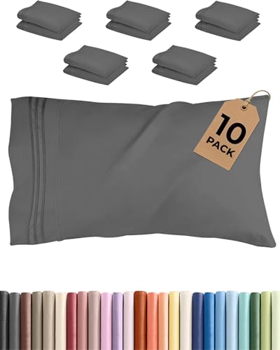 King Standard Pillow Cases Set of 10 (10 Count)