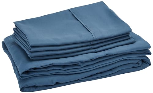7 Piece Comforter Set Bag Solid Color All Season Soft Down Alternative Blanket & Luxurious Microfiber Bed Sheets