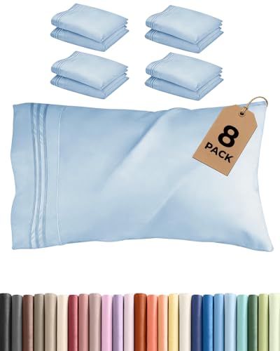 Queen Pillow Cases Set of 8 (8 Count)