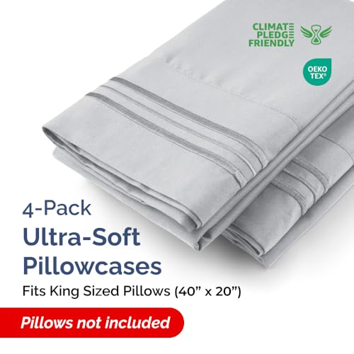King Pillow Cases Set of 4 (4 Count)