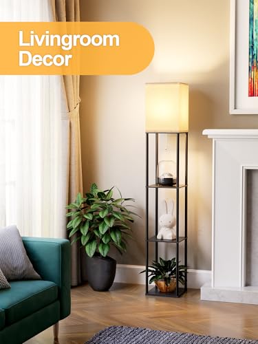 Floor Lamp with Shelves for Living Room 2 Pack (2 Count)