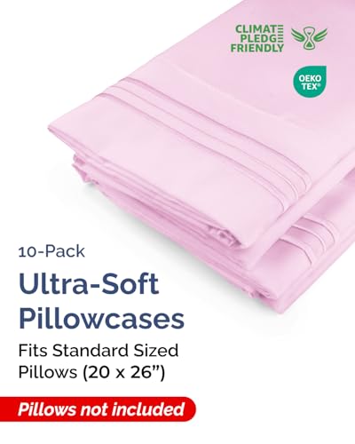 Standard Pillow Cases Set of 10 (10 Count)