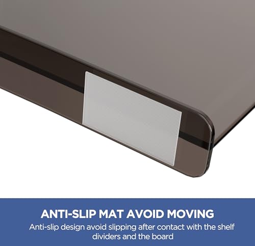 6 Pack Grey Shelf Dividers