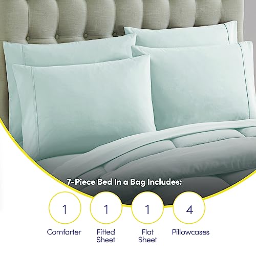 King Size Comforter Set with Sheets (7 Count)