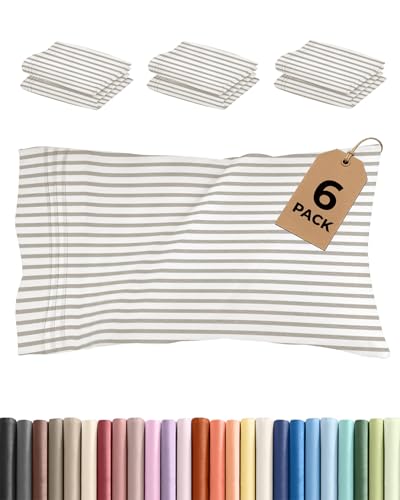 King Pillow Cases Set of 6 (6 Count)