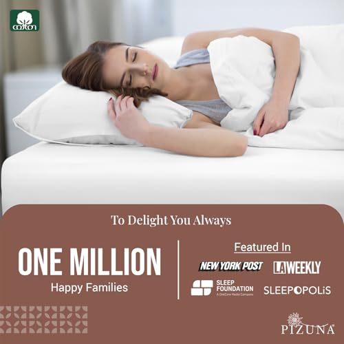 100% Cotton King Size Pillowcases 400 Thread Count White (2 Count)