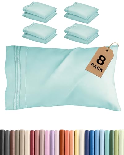 King Standard Pillow Cases Set of 8 (8 Count)
