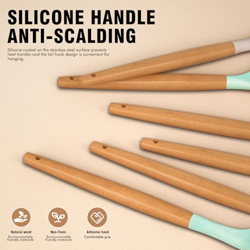 Silicone Cooking Utensils Set (18 Count)