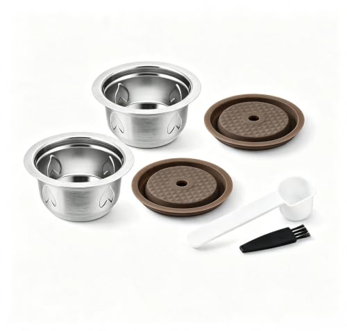 2PCS Stainless Steel Reusable Coffee Pods for Nespresso Vertuo