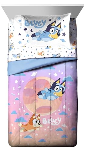 Bluey Bingo Full Comforter Set 7 Piece Kids Bedding for Girls