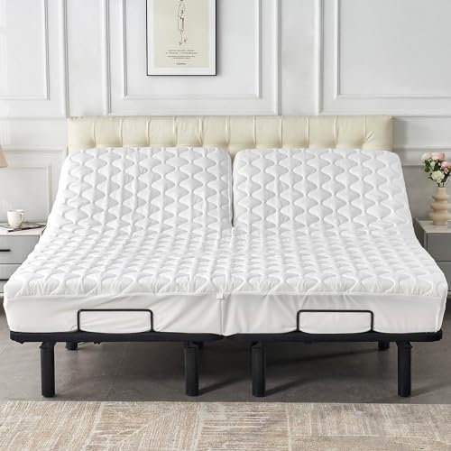Waterproof Split Top Queen Mattress Protector for Adjustable Bed