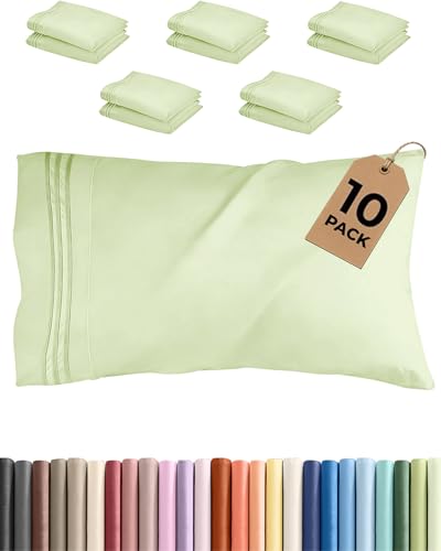 King Standard Pillow Cases Set of 10 (10 Count)