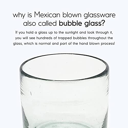 Clear Blown 9 oz Juice Glasses (6 Count)