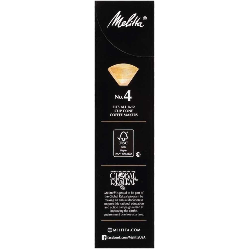 4 Gourmet Cone Coffee Filters (80 Count)