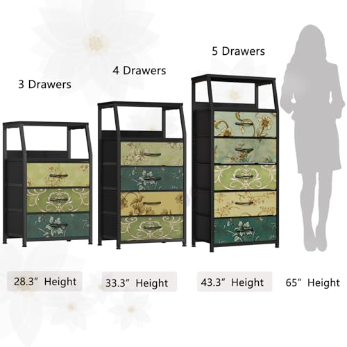 Retro NightStand with 3 Drawer
