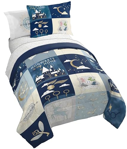 Harry Potter Full Comforter Set 7 Piece Soft Hogwarts Bedding