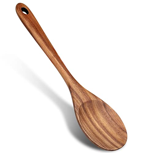 14" Large Wooden Spoon for Cooking Non Toxic Big Wood Serving Mixing Spoons