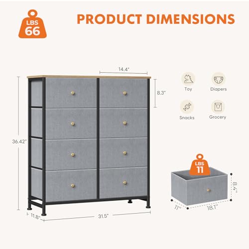 8 Drawer Dresser for Bedroom