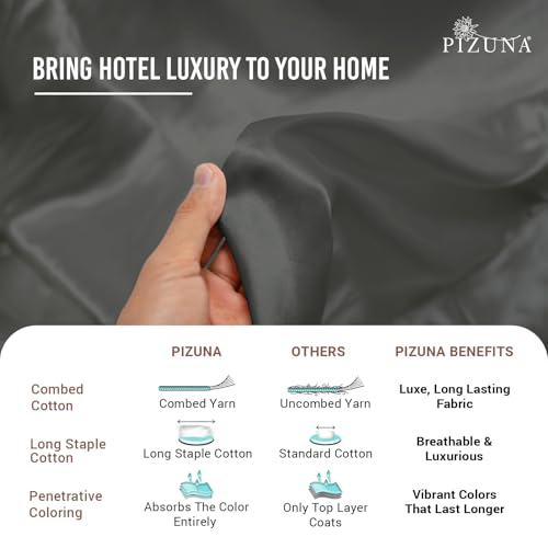 King Cotton Fitted Sheet 400 Thread Count Dark Grey