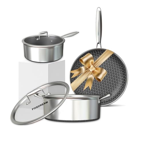 5 Pcs Stainless Steel Cookware Set