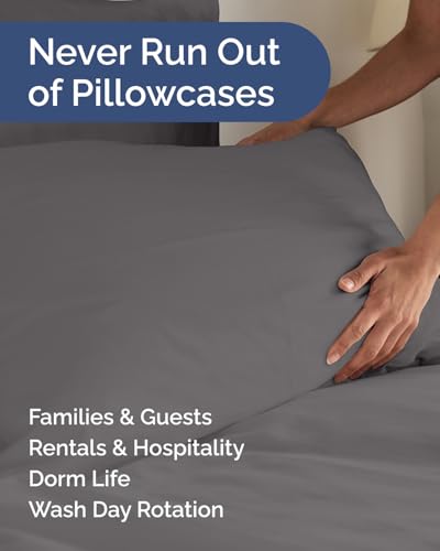 King Standard Pillow Cases Set of 8 (8 Count)