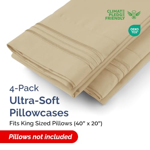 King Pillow Cases Set of 4 (4 Count)