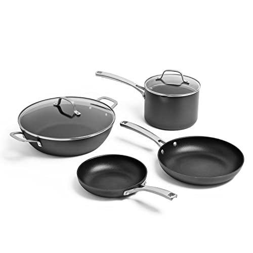 Classic Hard Anodized Nonstick Cookware Kitchen Essentials Set (6 Count)